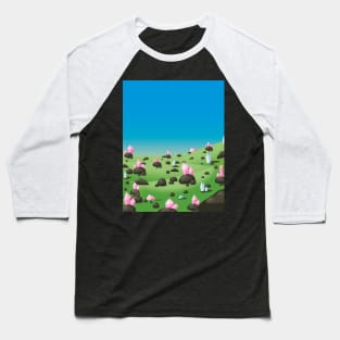 Cartoon Diamond Mine Baseball T-Shirt